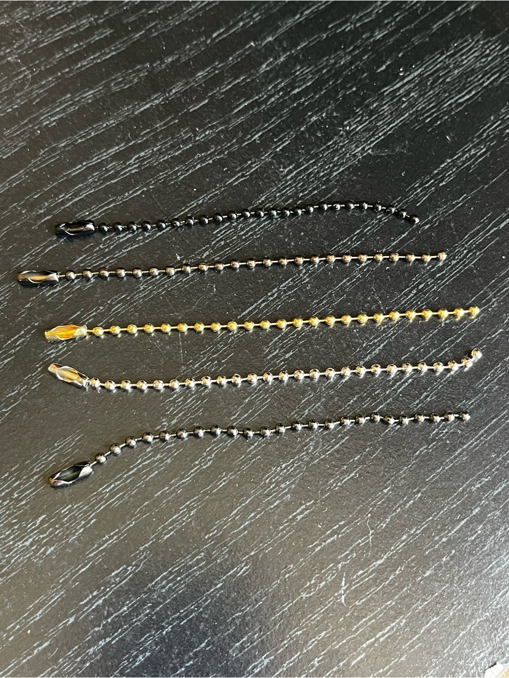 10 Pack of 5” Ball Chains - Choice of Color